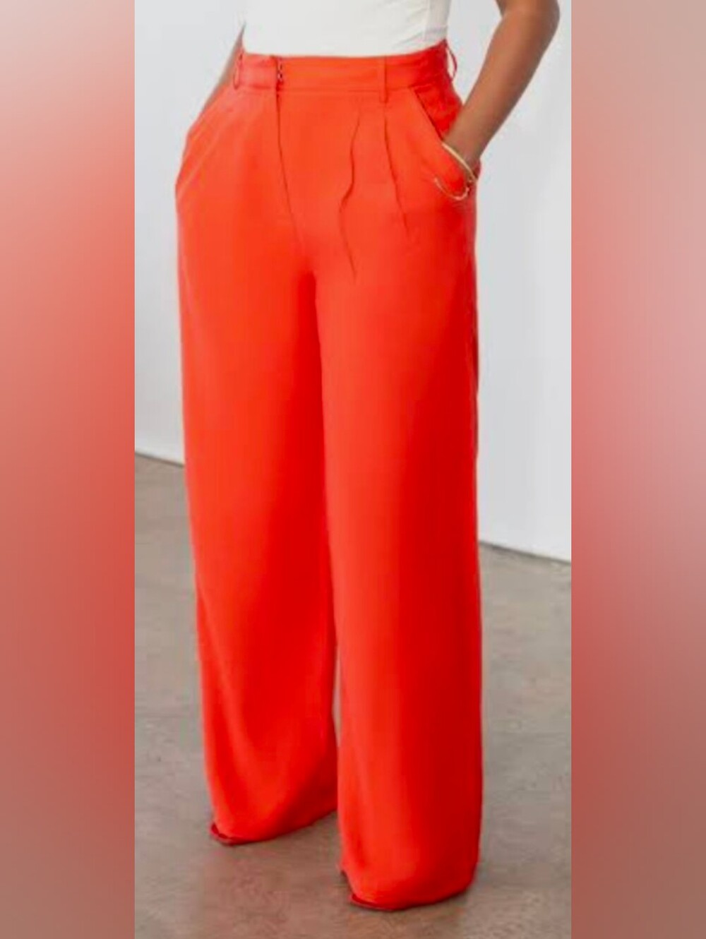 Lucy Paris M Orange Trousers